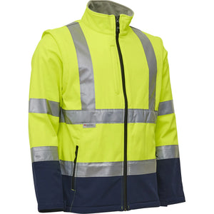 ELKA Rainwear - Visible Xtreme Softshell jacket - Fluorescent Yellow/Navy