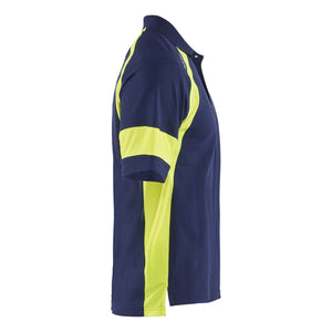 Blaklader BLAKLADER 35281050 Polo Shirt with Hi vis Hi Vis Reflective Short Sleeve Work Polo MEN - 60% Cotton 40% Polyester - 352810508933_CR