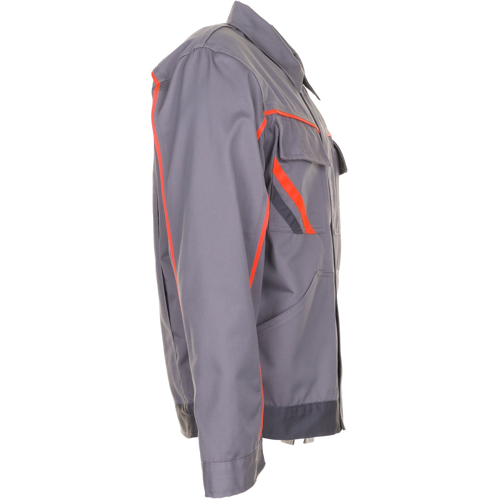 Planam Visline V2 Waisted Jacket zinc/orange/slate - Model view 3