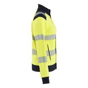 Blaklader BLAKLADER 34711762 Hi Vis Reflective Full Zip Work Sweatshirt WOMEN - Flame Retardant - 347117623389_CR