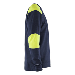 Blaklader BLAKLADER 34571761 Flame resistant long sleeve t shirt Hi Vis Reflective Long Sleeve Work T-Shirt MEN - Flame Resistant - 345717618933_CR