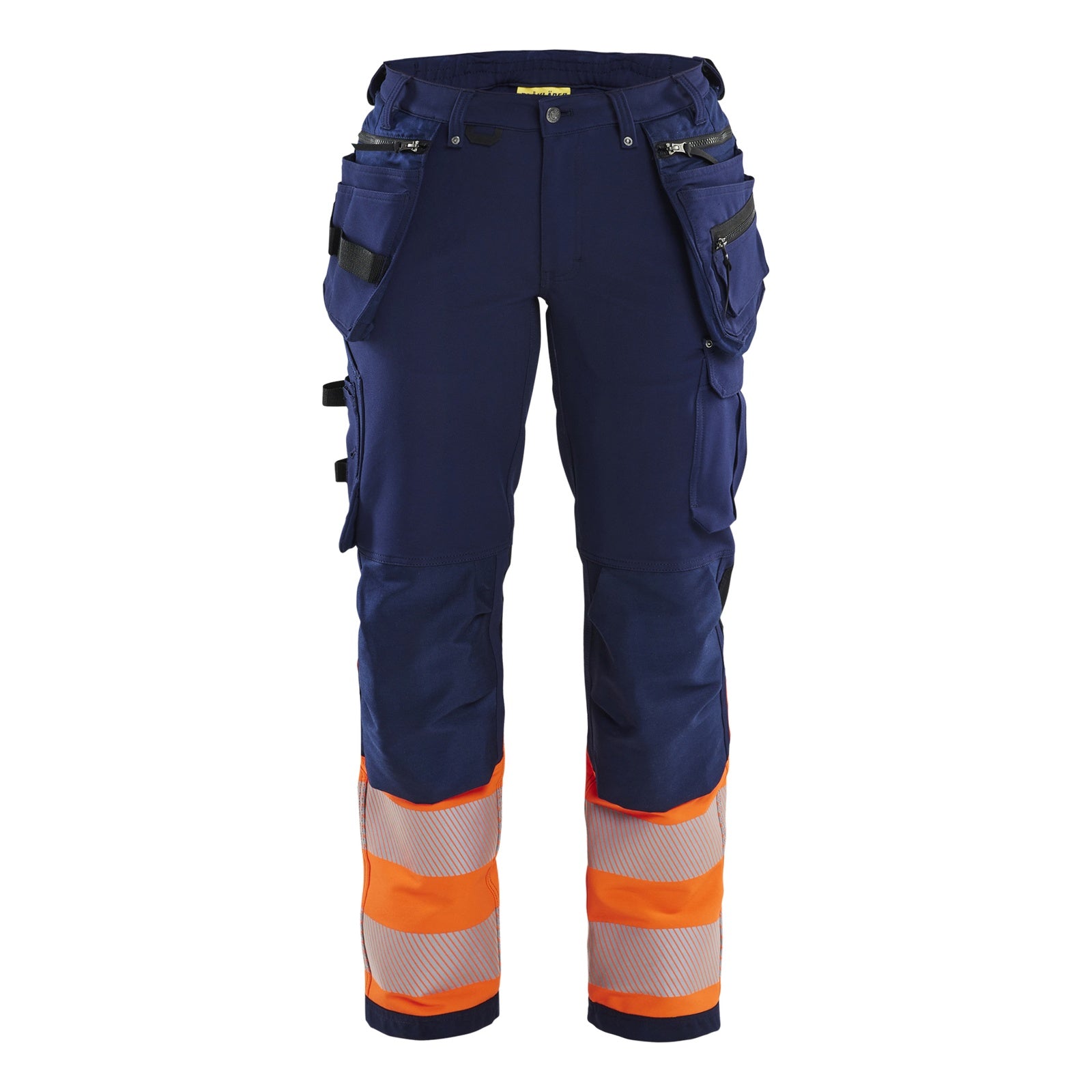 Blaklader BLAKLADER 71931642 | Women's hi vis trouser with 4 way stretch Hi Vis Reflective Work Trousers Women - Water Repellent - 719316428953