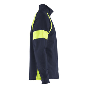 Blaklader BLAKLADER 35501158 Hi Vis Reflective Half-zip Work Sweatshirt MEN - 100% Cotton - 355011588933_CR