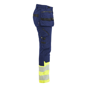 Blaklader BLAKLADER 70301149 | Women's Hi vis Trousers Stretch Hi Vis Reflective Work Trousers Women - Cordura Denim - 703011498933_CR