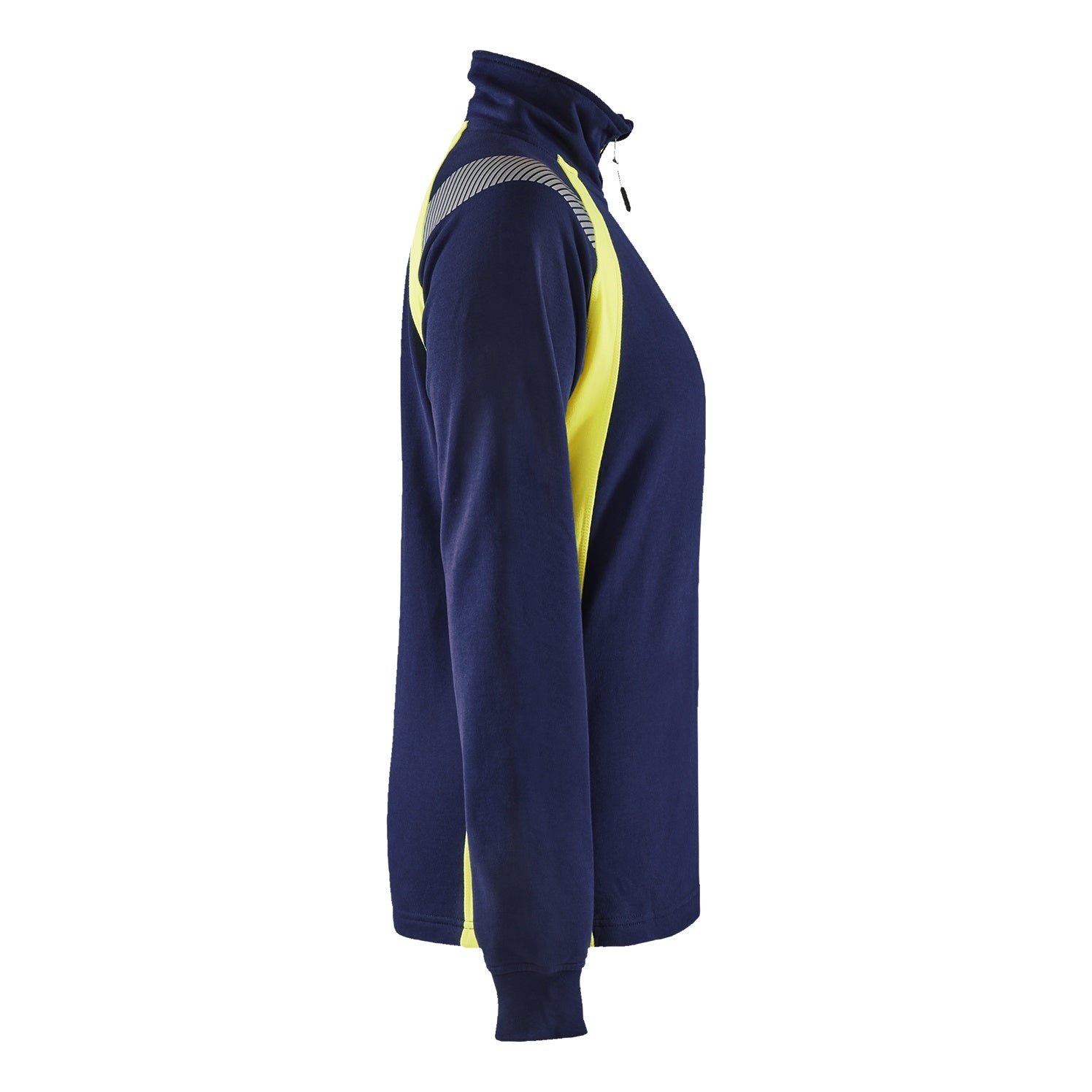 Blaklader BLAKLADER 34031158 Hi Vis Reflective Half-zip Work Sweatshirt WOMEN - 100% Cotton - 340311588933_CR