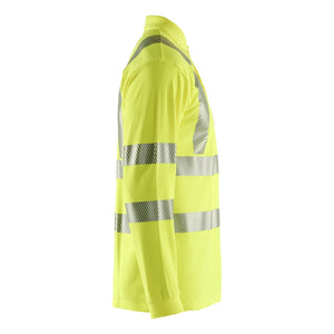 Blaklader BLAKLADER 34391741 Multinorm long sleeved polo Hi Vis Reflective Long Sleeve Work Polo MEN - Flame Retardant - 343917413300_CR