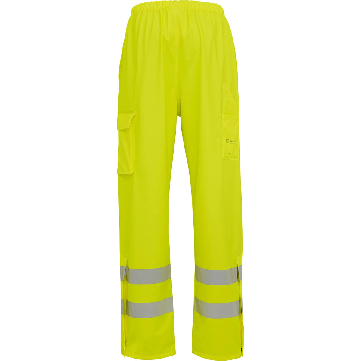 ELKA Rainwear - Dry Zone Visible Waist Trousers with pockets - Fluorescent Yellow