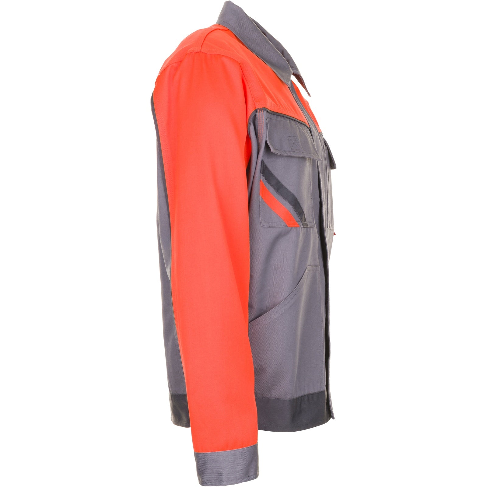 Planam Visline V1 Waisted Jacket zinc/orange/slate - Model view 3