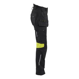 Blaklader BLAKLADER 71081512 | Women's Craftsman Inherent Trousers Hi Vis Reflective Work Trousers Women - Ripstop Fabric - 710815129933_CR