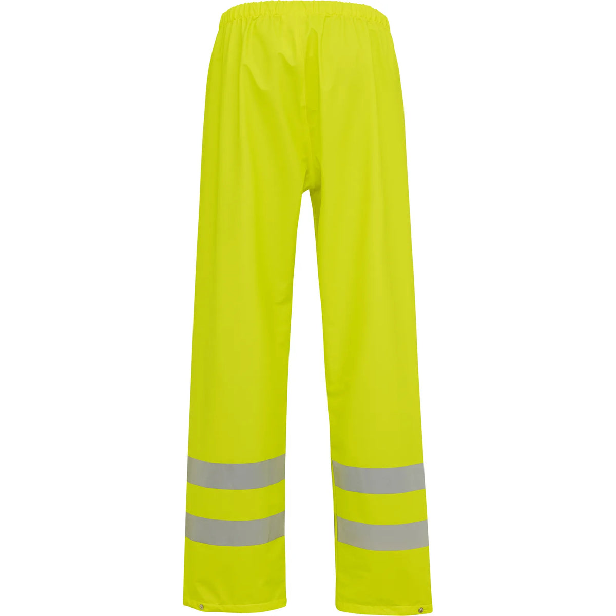 ELKA Rainwear - Dry Zone Visible Hi-Vis Rain Trousers with vertical reflective stripes - Fluorescent Yellow