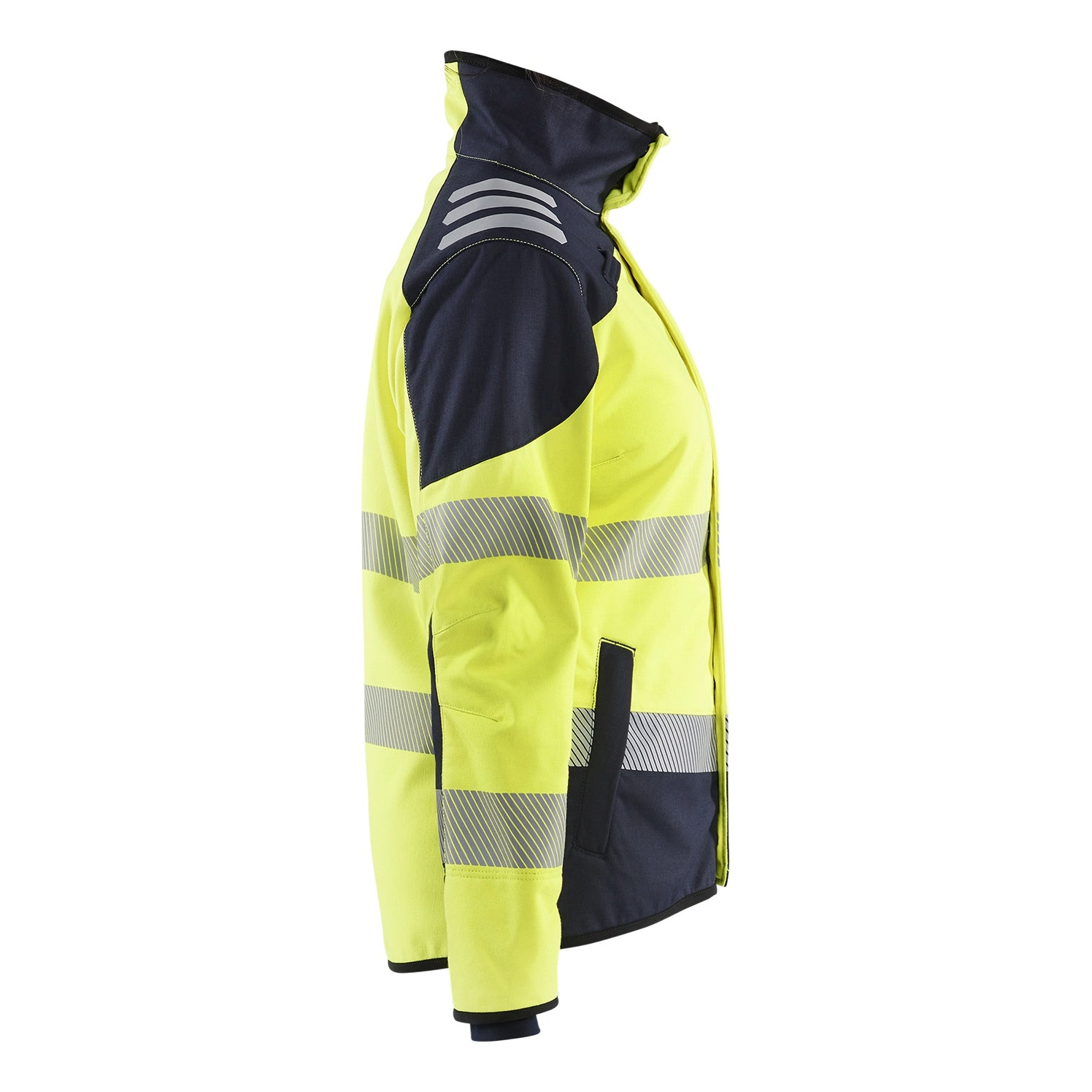 Blaklader BLAKLADER 44481560 Women's Multinorm softshell Jacket Hi Vis Reflective Softshell Work Jacket WOMEN - Flame Resistant - 444815603389_CR