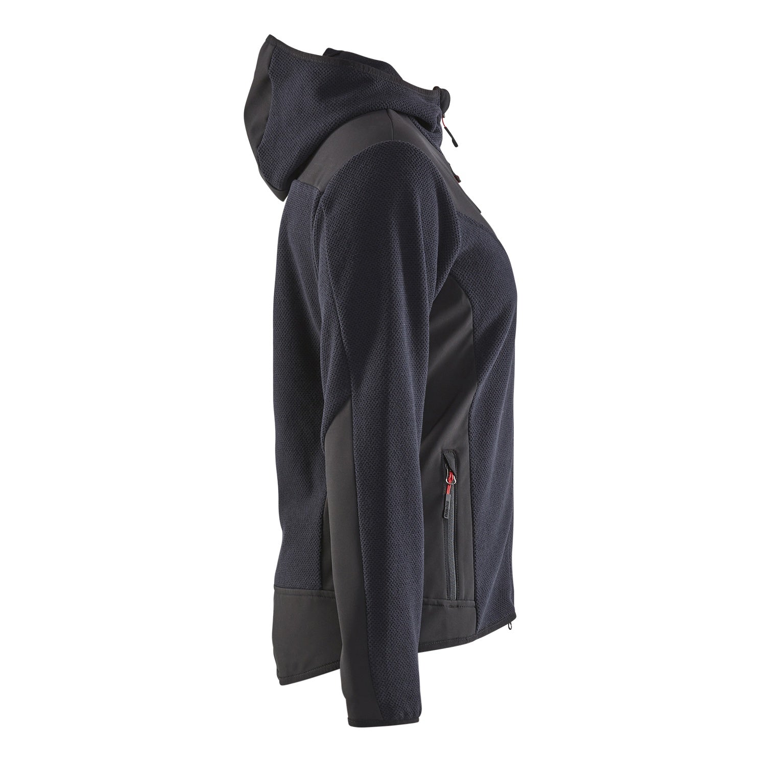 Blaklader BLAKLADER 59412536 Women's knitted jacket with softshell and hood Knitted Work Jacket WOMEN - Stretch - 594125368699_CR