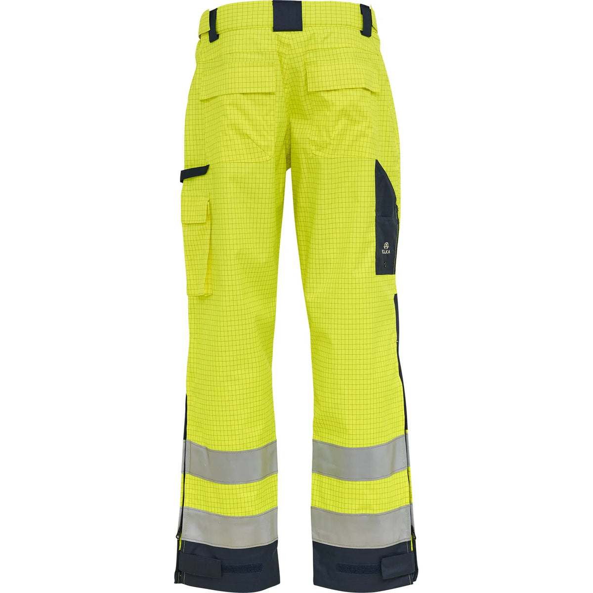 ELKA Rainwear - Securetech Multinorm rain trousers - Fluorescent Yellow/Navy