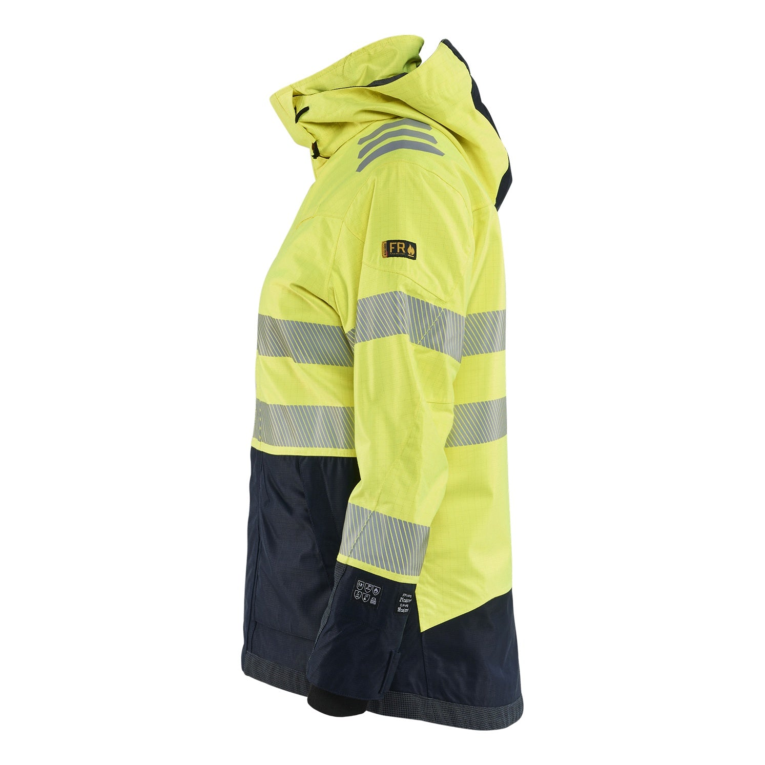 Blaklader BLAKLADER 44491532 Women’s Multinorm Shell Jacket Hi Vis Reflective Shell Work Jacket WOMEN - Waterproof - 444915323389_CL