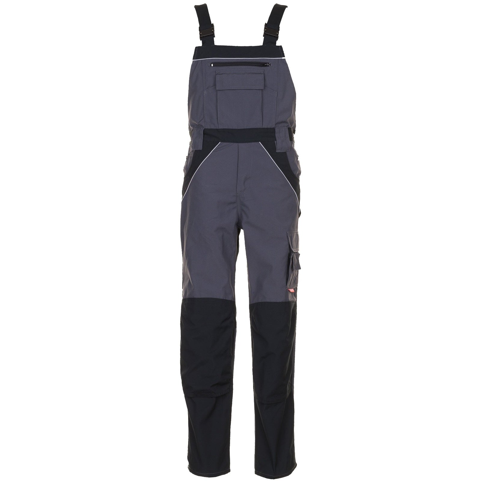 Planam Plaline Dungarees slate/black - Main