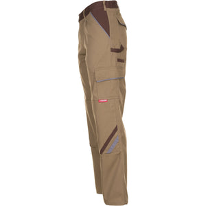 Planam Highline Trousers beige/brown/zinc - Model view 4
