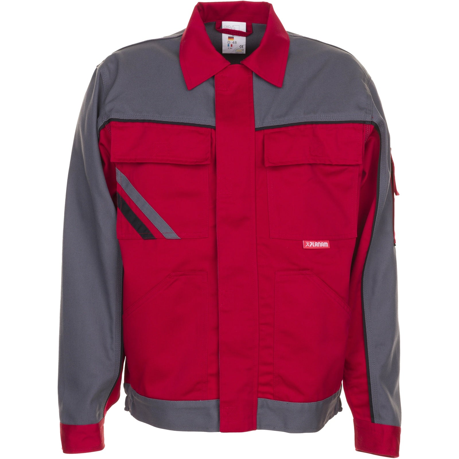 Planam Highline Waisted Jacket red/slate/black - Main