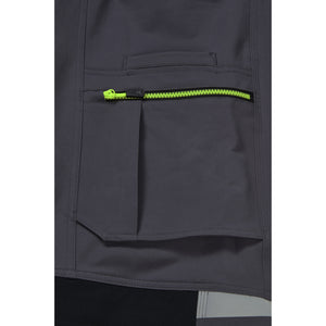 Planam rECOline Trousers zinc/black - There’s sufficient space in the thigh pocket