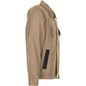 Planam Canvas 320 Waisted Jacket beige/black - Model view 3