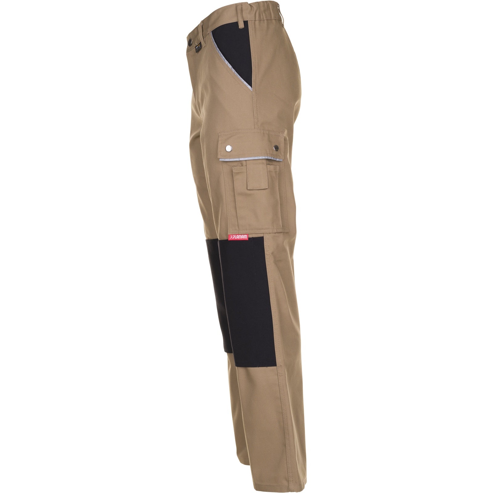 Planam Canvas 320 Trousers beige/black - Model view 4