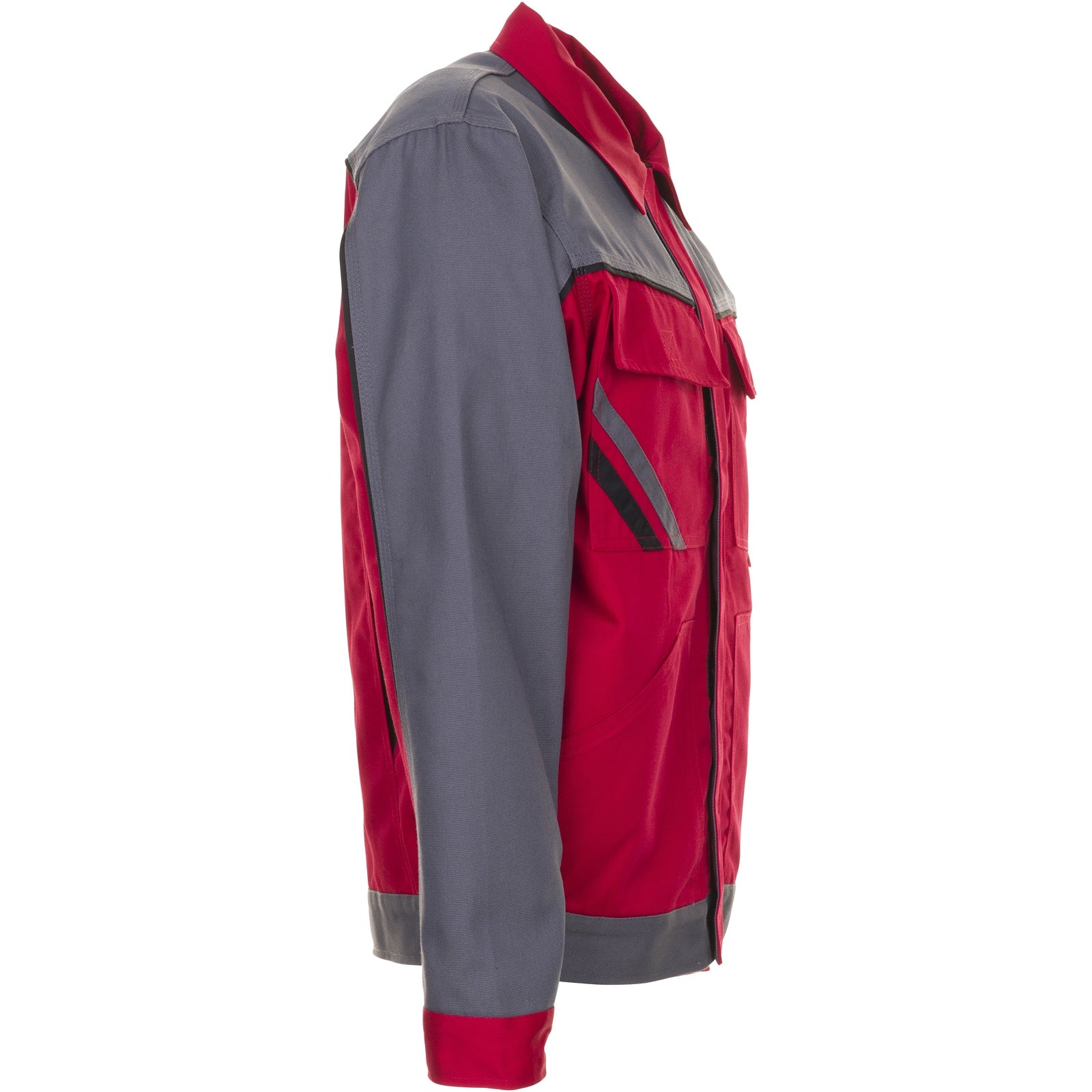 Planam Highline Waisted Jacket red/slate/black - Model view 3