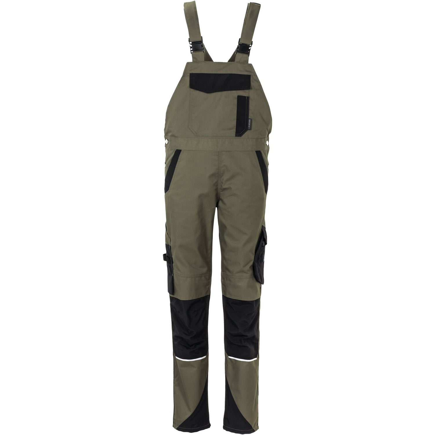 Planam Norit Women's dungarees olive/black - Main