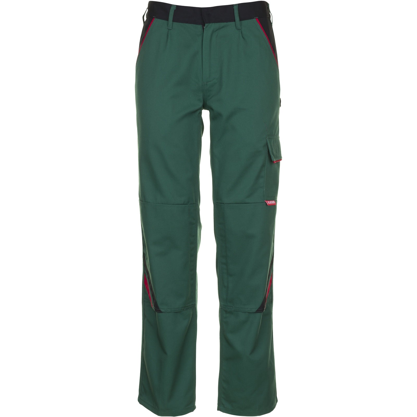 Planam Highline Trousers green/black/red - Model view 1