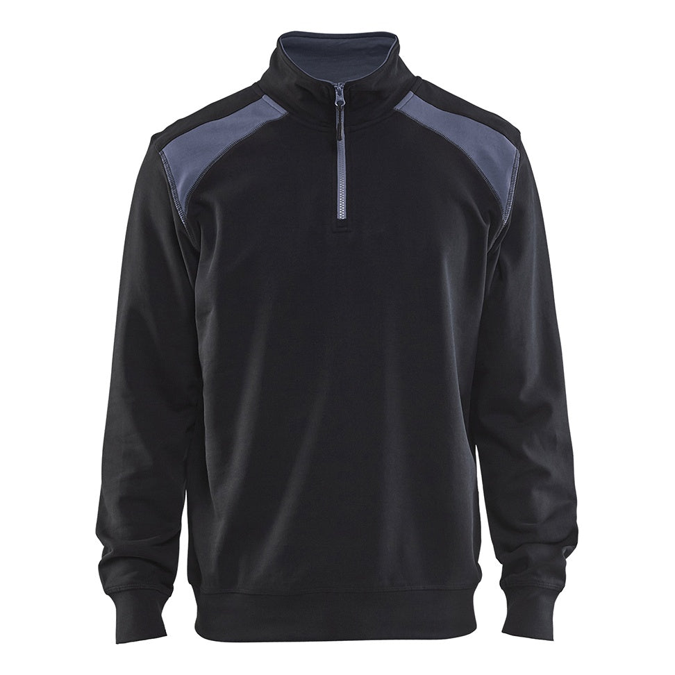 Blaklader BLAKLADER 33531158 Half Zip 2 Tone Sweatshirt Work Sweatshirt MEN - 100% Cotton - 335311589994