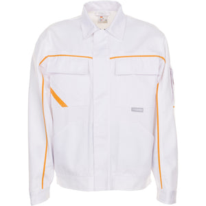 Planam Highline Waisted Jacket pure white/pure white/yellow - Main