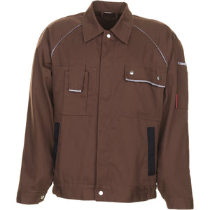 Planam Canvas 320 Waisted Jacket brown/black - Model view 1