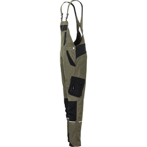 Planam Norit Women's dungarees olive/black - Model view 4