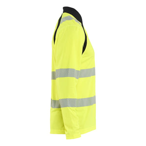 Blaklader BLAKLADER 35981013 UV Protected Long Sleeved Polo Shirt Hi Vis Hi Vis Reflective Long Sleeve Work Polo MEN - 100% Polyester - 359810133399_CR