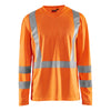 Blaklader BLAKLADER 33831011 Hi Vis UV long sleeved T shirt Hi Vis Reflective Long Sleeve Work T-Shirt MEN - 100% Polyester - 338310115300