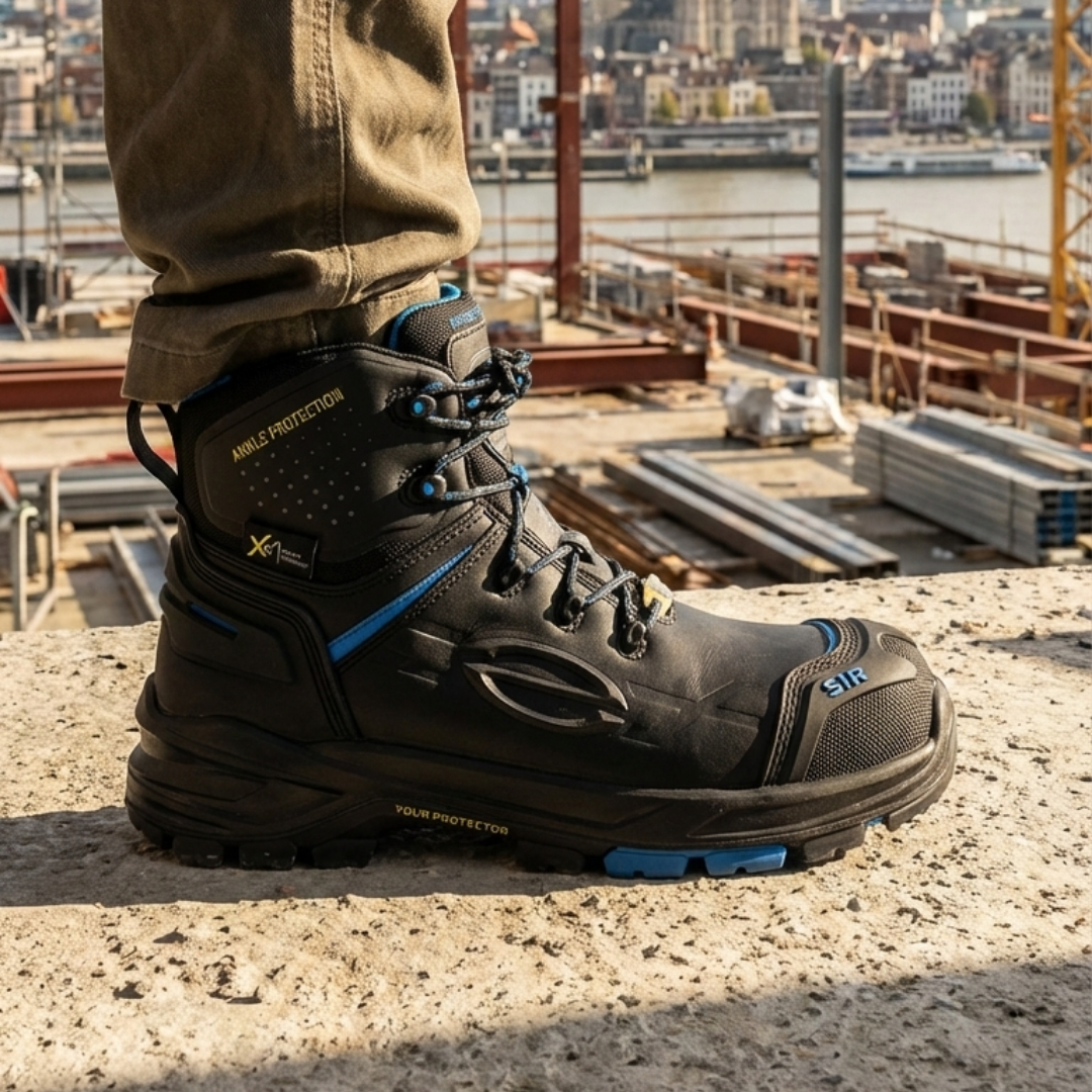 SIR SAFETY LEVEL UP Safety Boots S7S MEN Work Shoe - Fibreglass Toe Cap & Composite Midsole - MB3316Z9 - MB3316Z9_IN-USE_2