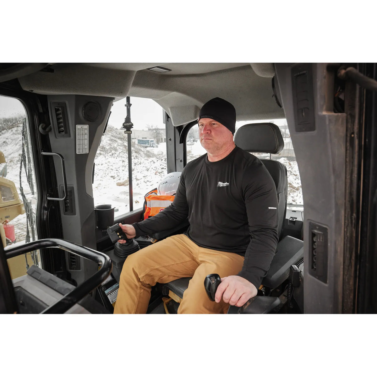 Milwaukee WORKSKIN™ Long-Sleeve Thermal Base Layer CWB LS - Black