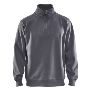 Blaklader BLAKLADER 33651048 Sweatshirt With Collar Half-zip Work Sweatshirt MEN - Brushed Inside - 336510489400
