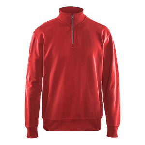 Blaklader BLAKLADER 33691158 Sweatshirt with Half Zip Work Sweatshirt MEN - 100% Cotton - 336911585600