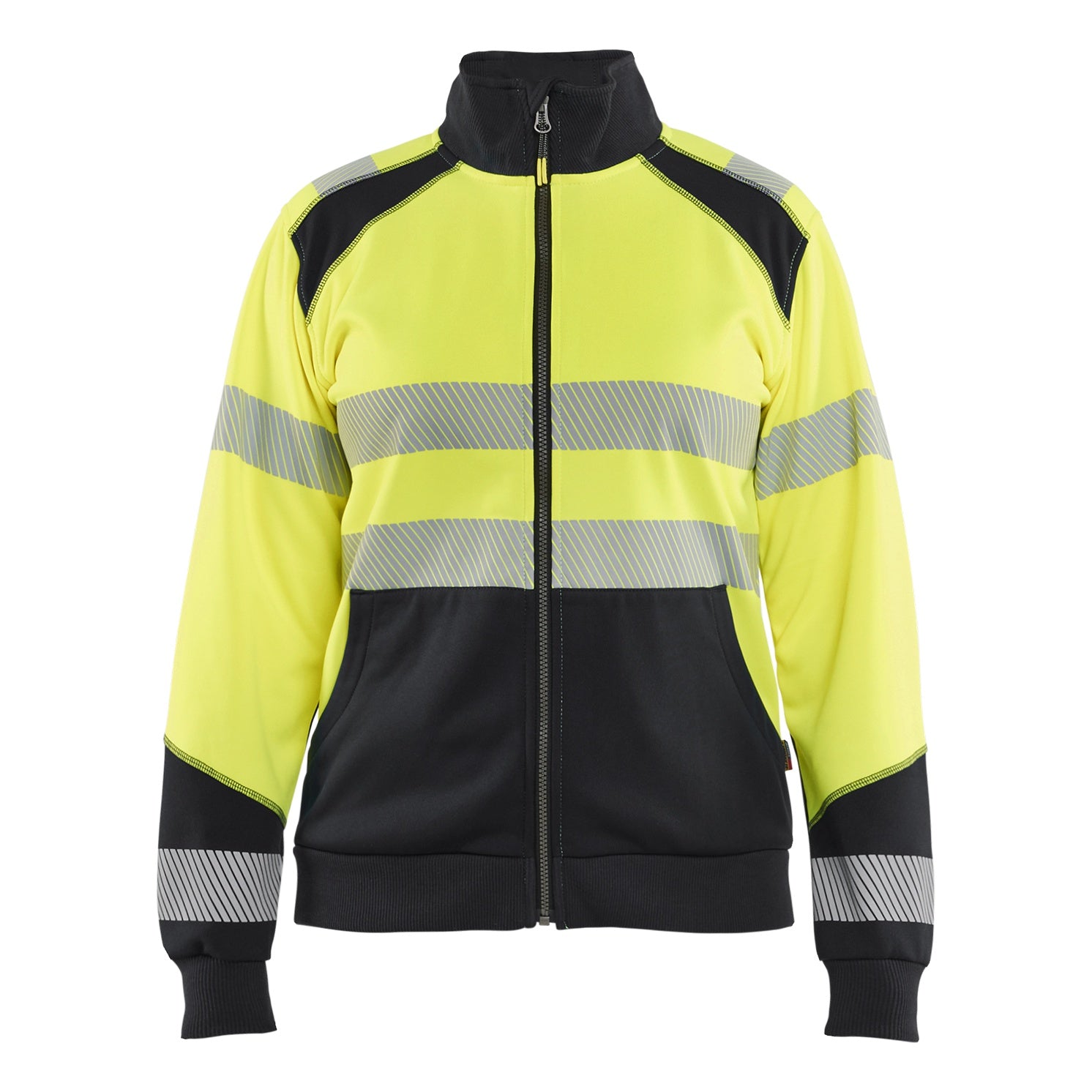 Blaklader BLAKLADER 35082528 Hi Vis Reflective Half-zip Work Sweatshirt WOMEN - Brushed Inside - 350825283399