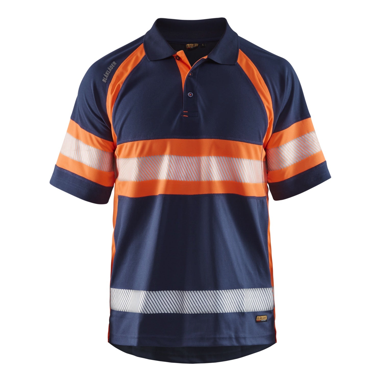 Blaklader BLAKLADER 33381051 Hi Vis Polo Shirt with UV protection Hi Vis Reflective Short Sleeve Work Polo MEN - 100% Polyester - 333810518953
