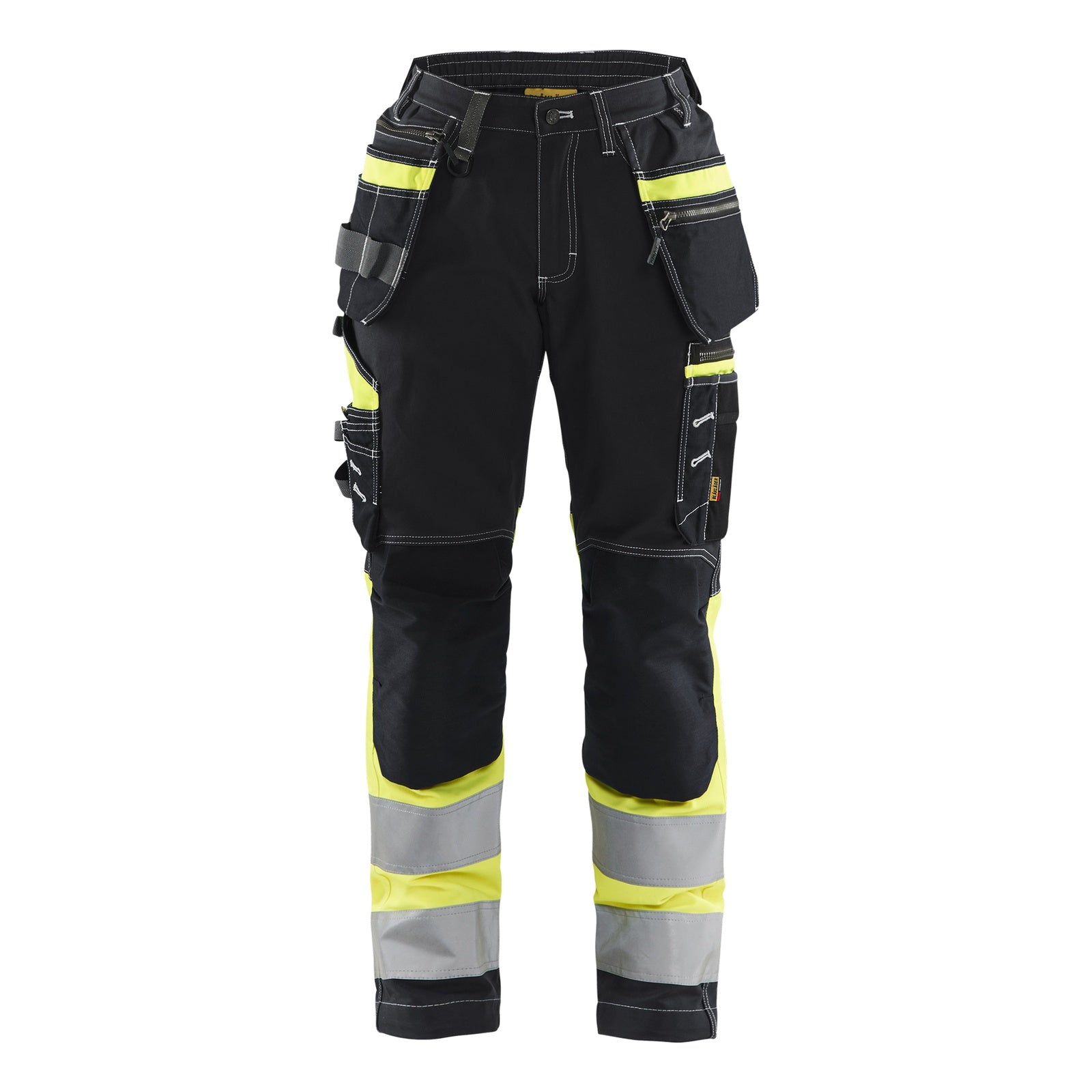 Blaklader BLAKLADER 71961370 | Women's Hi vis Trousers with Stretch Hi Vis Reflective Work Trousers Women - 100% Cotton - 719613709933