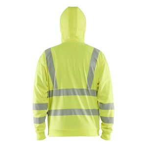 Blaklader BLAKLADER 35652538 Hi Vis Hoodie Full Zip Hi Vis Reflective Hoodie Work Sweatshirt MEN - Breathable - 356525383300_2_2