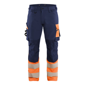 Blaklader BLAKLADER 11261648 | Hi Vis Trousers 4 Way Stretch Hi Vis Reflective Work Trousers Men - double weave - 112616488953