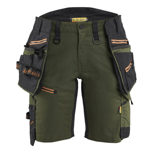 Blaklader BLAKLADER 71751149 STRIKER Women's Craftsman Shorts with Stretch Work Shorts Women - Cordura Denim - 717511494240