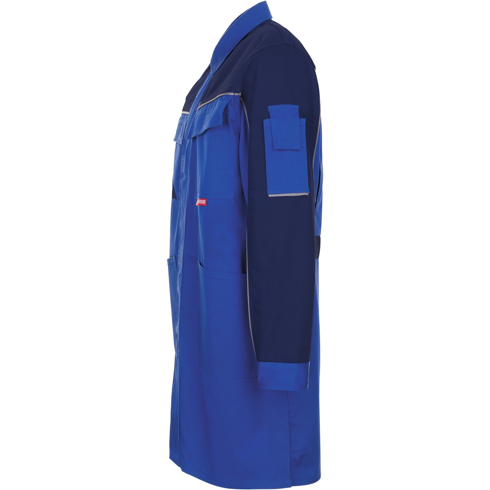 Planam Highline Men´s Coat royal blue/navy/zinc - Model view 4
