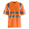 Blaklader BLAKLADER 34131009 Hi Vis T shirt Hi Vis Reflective Short Sleeve Work T-Shirt MEN - 100% Polyester - 341310095300