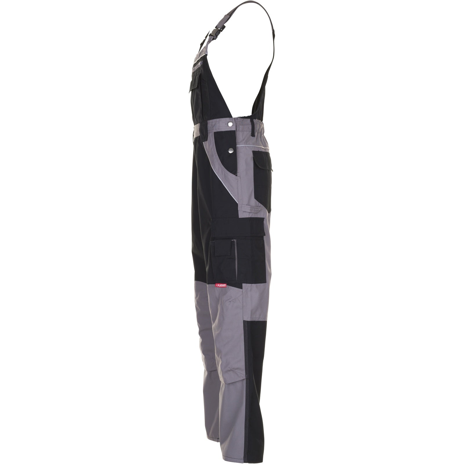 Planam Plaline Dungarees black/zinc - Model view 4