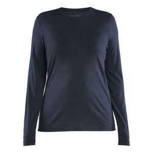 Blaklader BLAKLADER 35391743 Women's Long Sleeved Merino Wool T Shirt Long Sleeve Work T-Shirt WOMEN - 85% Merino Wool - 353917438600
