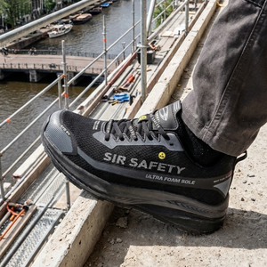 SIR SAFETY UNIQUE Safety Shoes S1PS MEN Work Shoe - Nano Fibreglass Toe & NWT Midsole - MB3218Z9 - MB3218Z9_IN-USE_2