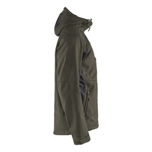 Blaklader BLAKLADER 47532516 Softshell Jacket with Hood Softshell Work Jacket MEN - Water Repellent - 475325164599_CR