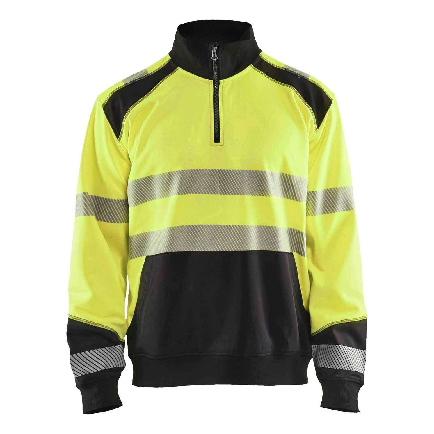 Blaklader BLAKLADER 35562528 Hi Vis Reflective Half-zip Work Sweatshirt MEN - Brushed Interior - 355625283399